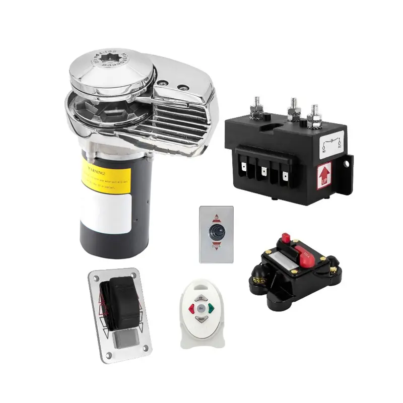 12V 600W Anchor Windlass Kit for 20' to 37' Vessels