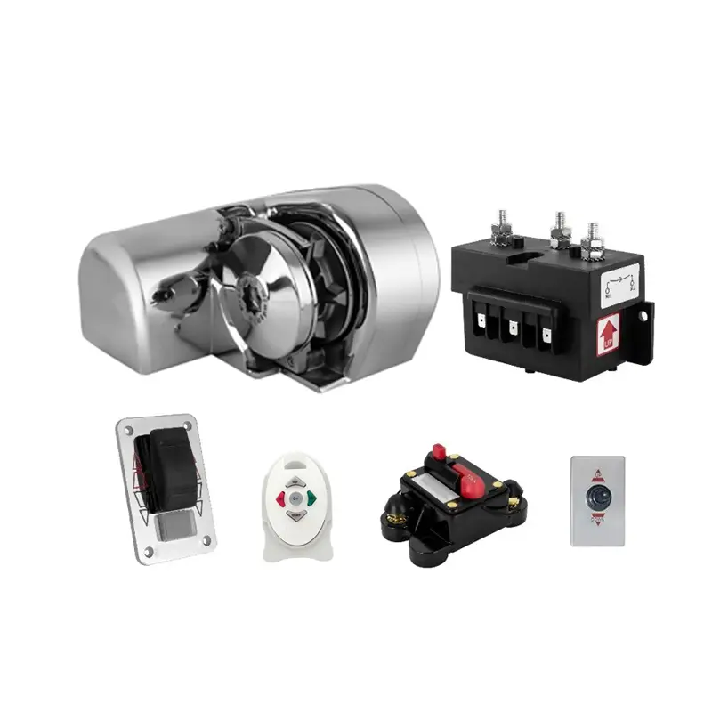 12V 600W Horizontal Windlass Kit for Boats up to 35 ft / 10 m