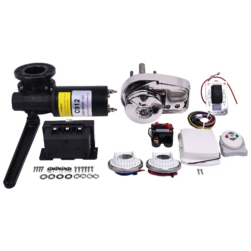 12V 900W Heavy Duty Anchor Winch Highspeed Electric Windlass for Boat Car
