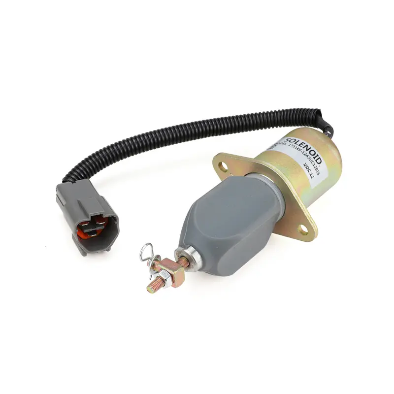 12V 3A Fuel Stop Oil Solenoid Valve 1751ES-12A3UC12BIS for Hyundai R60-5 R60-6 R210-5 R335-7