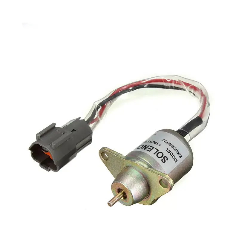 12V Shut Off Stop Solenoid YM119233-77932 for Komatsu Engine 3D76E-6 3D82AE-6 4D88-6 Excavator PC20MR-2 PC55MR-3 PC75R-2