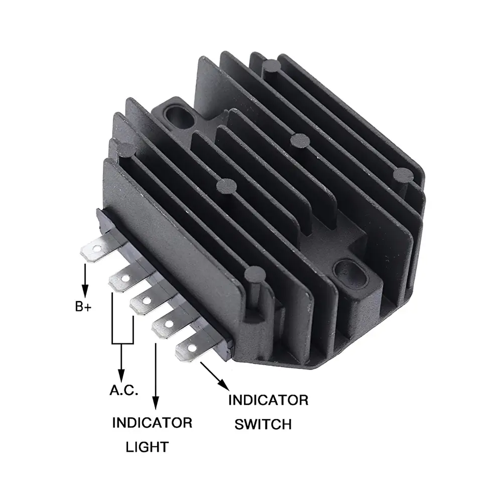 12V Voltage Regulator 129150-77710 for Yanmar 3TNE74 Engine John Deere JD670 JD770 JD870 Utility Tractor