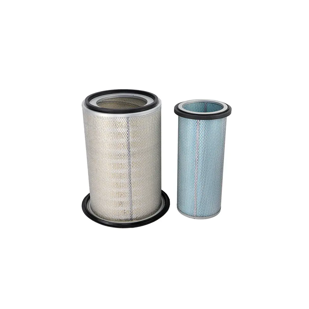 1 Set Air Filter 6128-81-7042 for Komatsu Engine 6D140-1 6D170-1 Excavator PC1600-1 PC1800-6 PC650-5 PC710-5 PC800-6