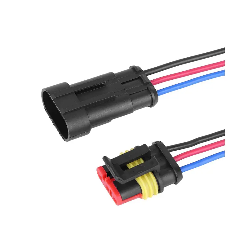 2 sets - Car Waterproof 10 Pin Electrical Wire Connector Plug