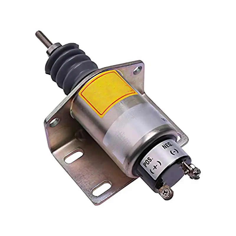 3 Terminals Fuel Shutoff Solenoid 1504-12C2U1B1S1 for Synchro Start Kubota DF-750 12V