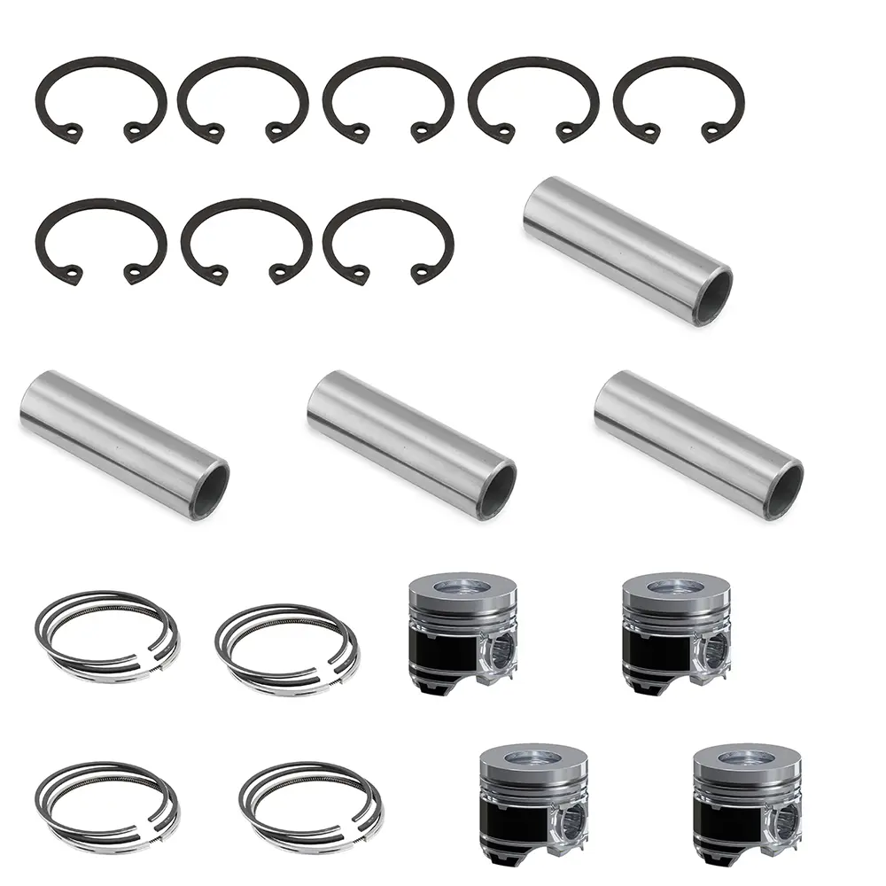4 pcs Pistons with Pistion Rings for Komatsu 4D95L-1FF Engine