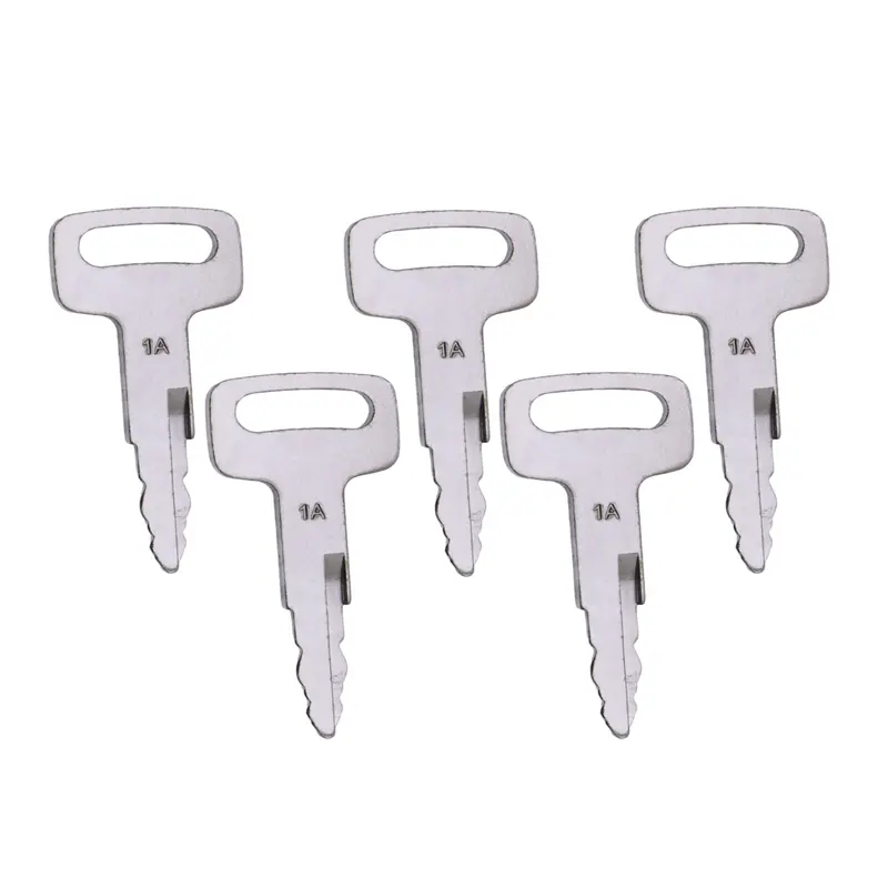 5 Pieces Ignition Key KEY00-GB01A NIS-1A 1A for Nissan Forklift Heavy Equipment