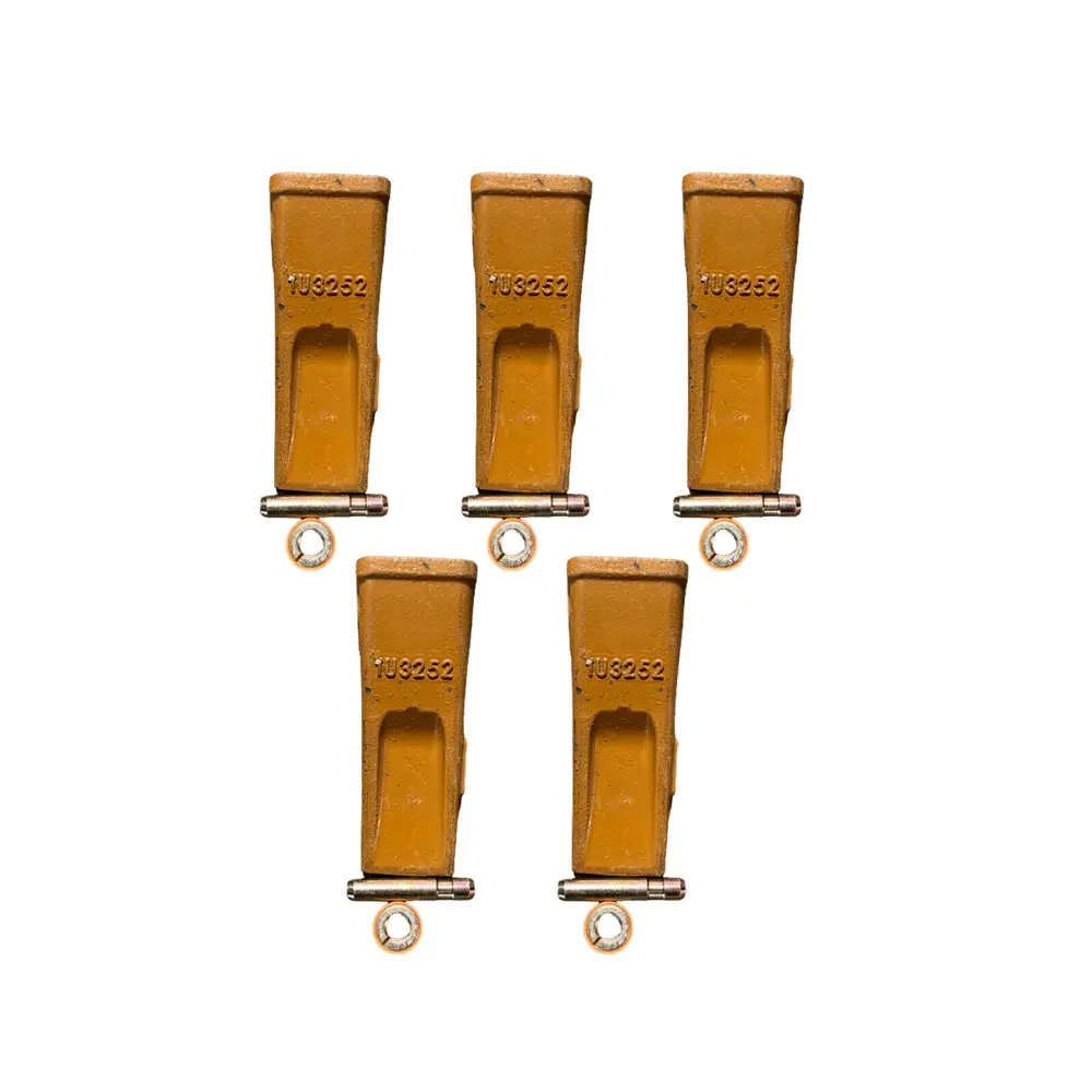 5 Pcs 1U3252 Bucket Teeth With Pin 8E6259 8E6258 Retainer for Caterpillar CAT J250 Dig