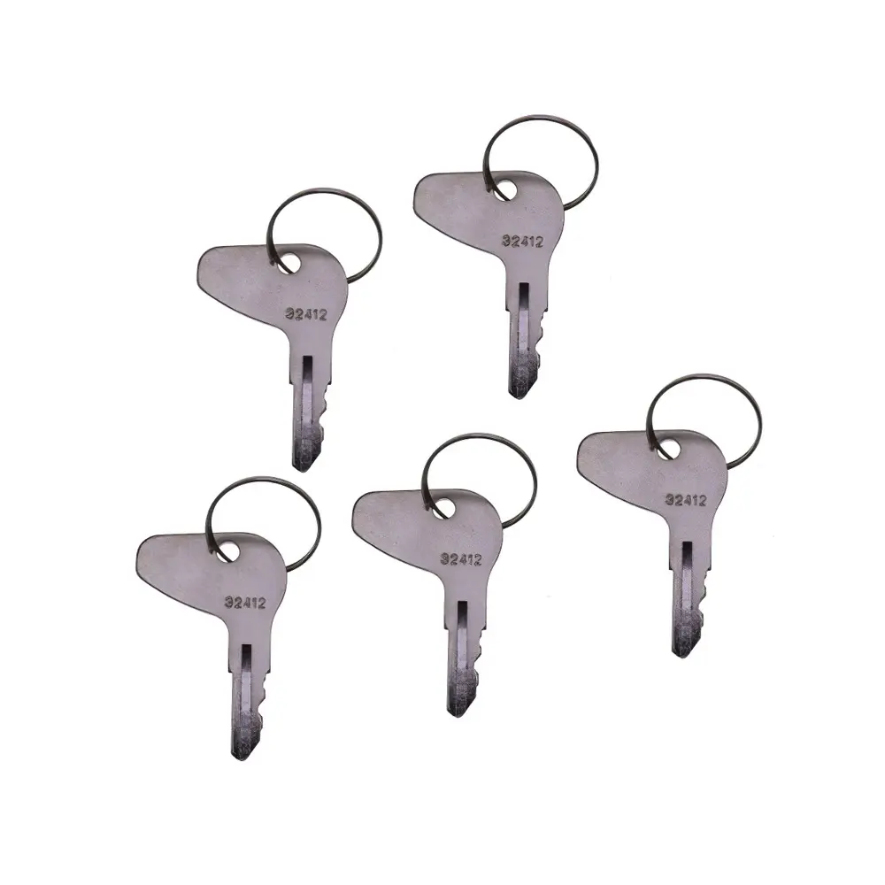 5 Pcs Ignition Switch Keys H32412 35260-31850 For Kubota M Series Tractor