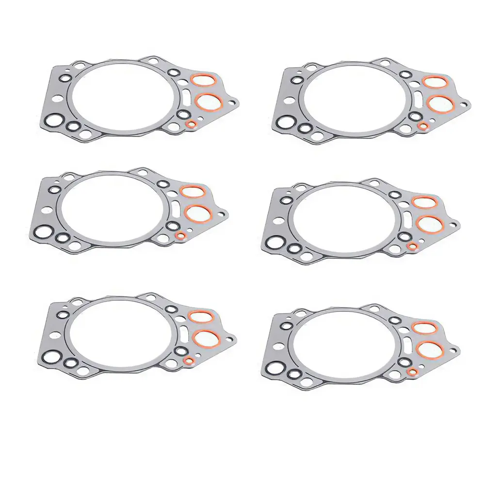 6 pcs Engine Cylinder Head Gasket 6210-17-1813 for Komatsu Engine 6D140 S6D140