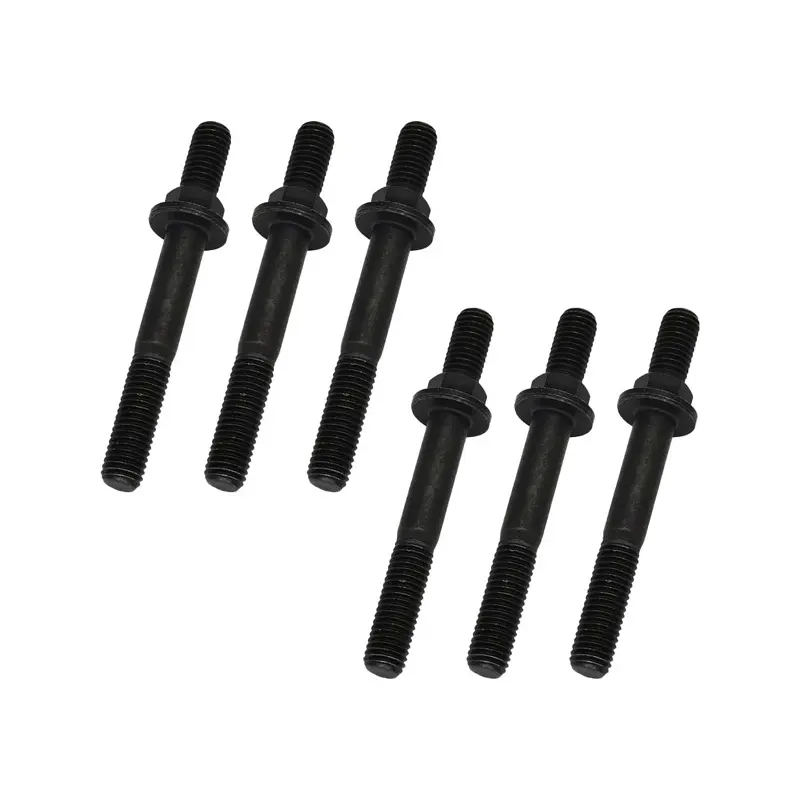 6 Pcs Exhaust Manifold Bolts Studded Flange Cap Screw 3944655 for Cummins QSB6.7 3.9 5.9 4BT 6BT in USA