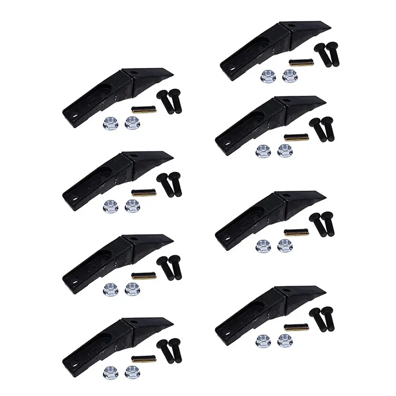 8 Pieces 6737325 Bucket Tooth & 6737326 Flex Pin for Bobcat Style Mini Excavator Skid Steer Loader