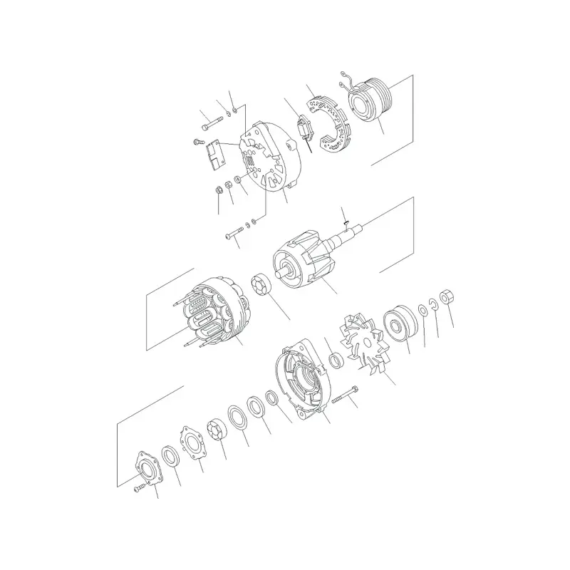 Buy 90 Amp Alternator 600-825-9330 for Komatsu SA12V140 SAA12V140E SAA6D170E SDA12V140 SDA12V140E Engine