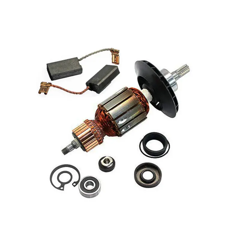 Aftermarket Bosch Armature and 2 Pieces Carbon Brushe 1619P10864 1617014138 for Hammer RH540 RH540S 11240 11247 11388 11387