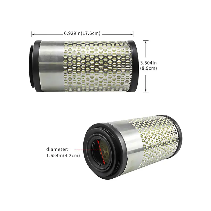 Air Filter Outer 6C060-99410 Inner 32721-58240 for Kubota Engine D1105 Tractor B1700HSD B2400HSD B2100HSD B2320HSD B2410HSD B3200HSD B7410D