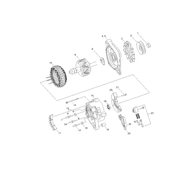 Buy Alternator 21E6-40011 21EA-00050 21E6-40030 For Hyundai HL740-3 HL740TM-3 HL750 HL750TM HL760 HL770 HL780-3