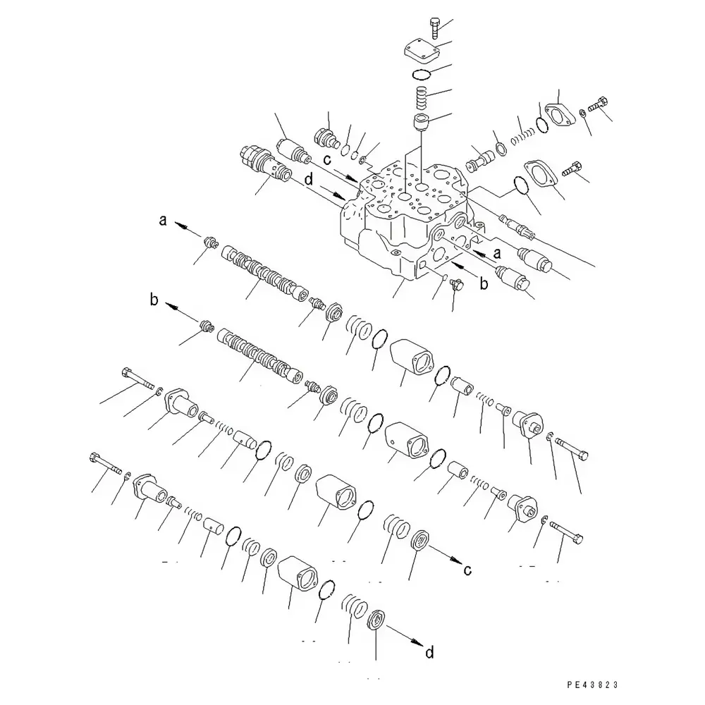 Control Valve 709-12-13100 709-12-13101 709-12-13102 for Komatsu WF450 WA450 WA450L WA470