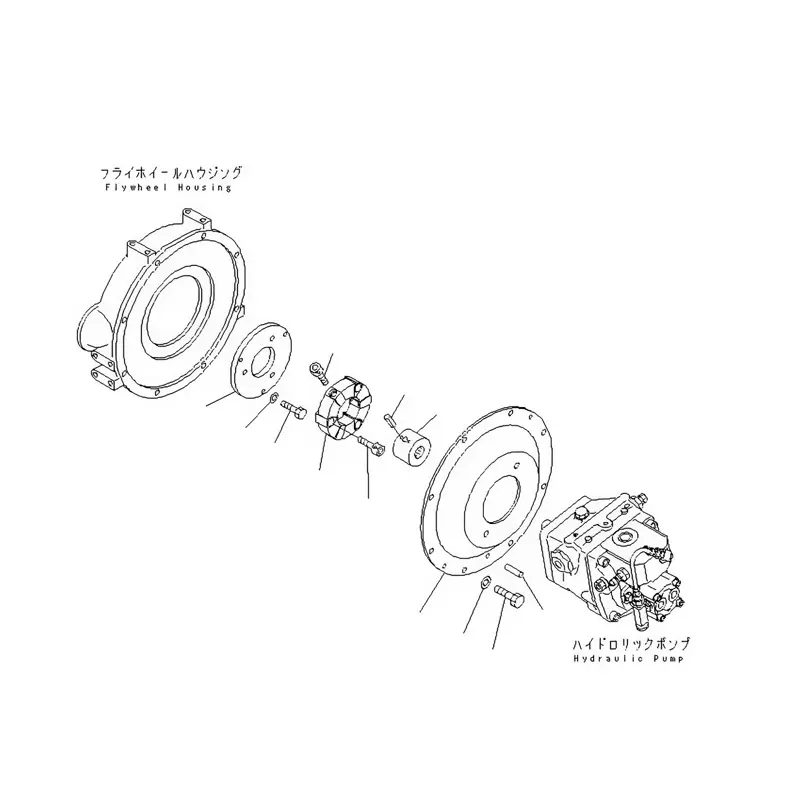Coupling Assy 20P-01-81200 for Komatsu Excavator PC28UU-3 PC27R-8