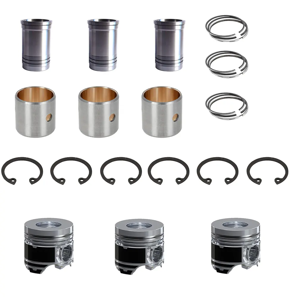 Cylinder Liner Kit Engine Four Matching For Hitachi Excavator EX22 EX25 Isuzu Engine 3KR1