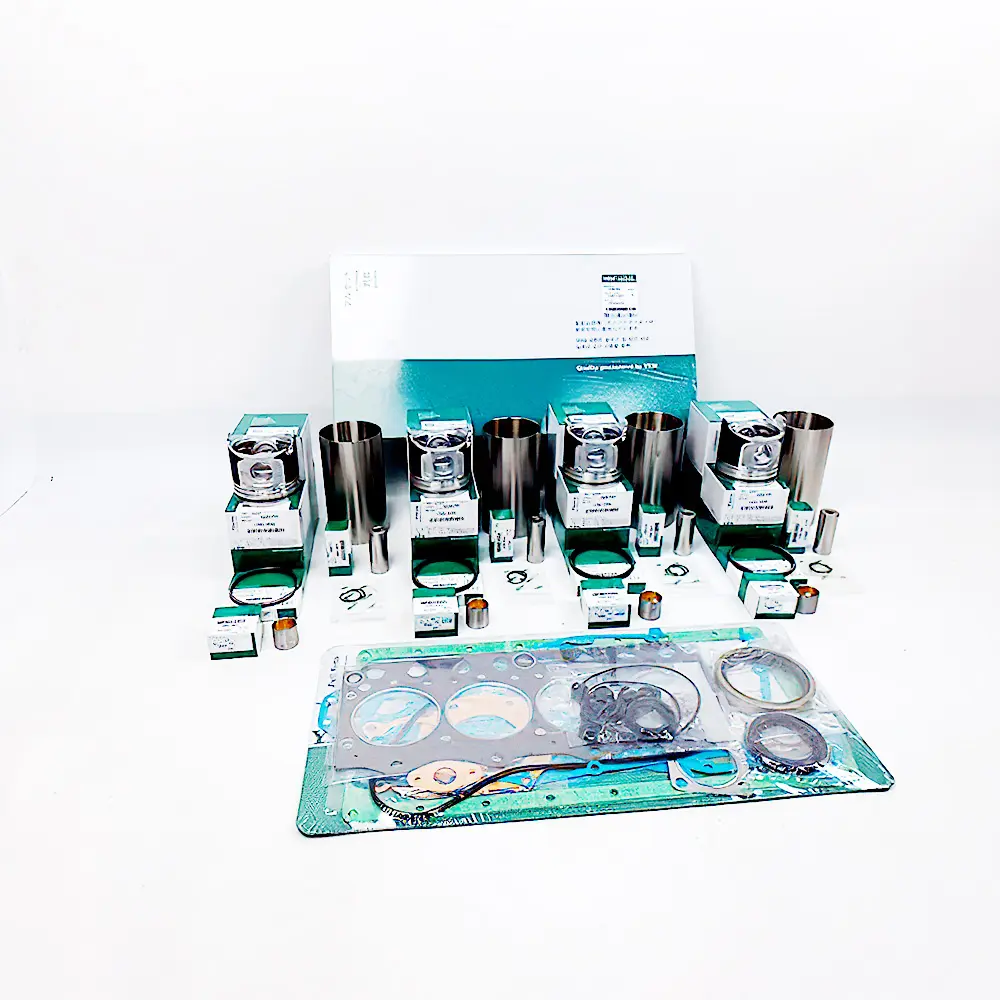 Cylinder Liner Kit Engine Four Matching for Komatsu Crawler Tractor D21A-7-M D21Q-7-M Yanmar Engine 4TNE94 Komatsu Engine 4D94E