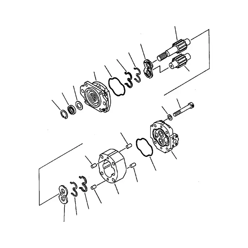Emergency Steering Pump 704-30-42140 704-30-42110 For Komatsu Wheel Loader WA600-1 WA600-3 WA700-1 WA700-3