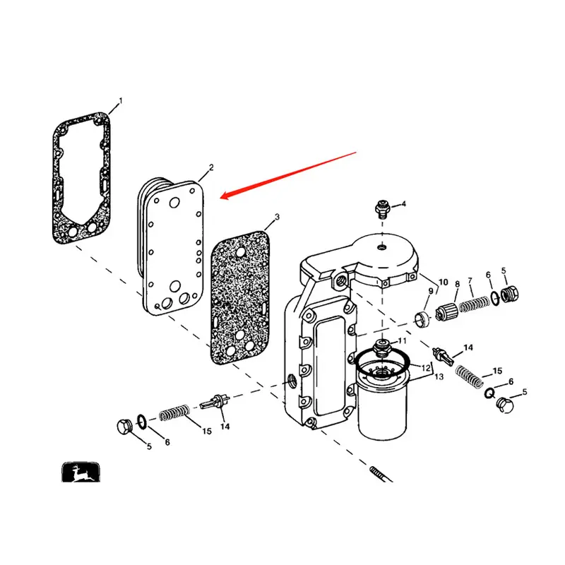 Buy Engine Oil Cooler RE36367 for John Deere 644G 750C 792DLC 892 770B