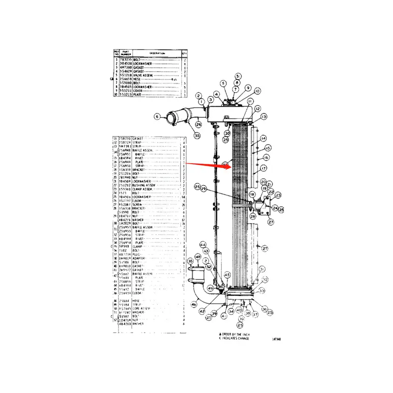 Engine Radiator Core 8S2645 for Caterpillar CAT Tractor D8H