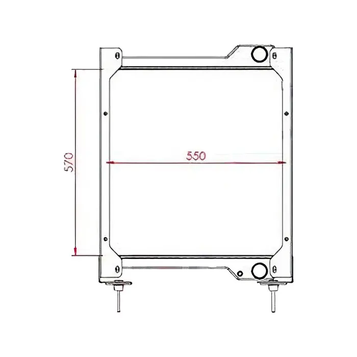 Engine Water Radiator Core 11890331 for Volvo Loader BL61