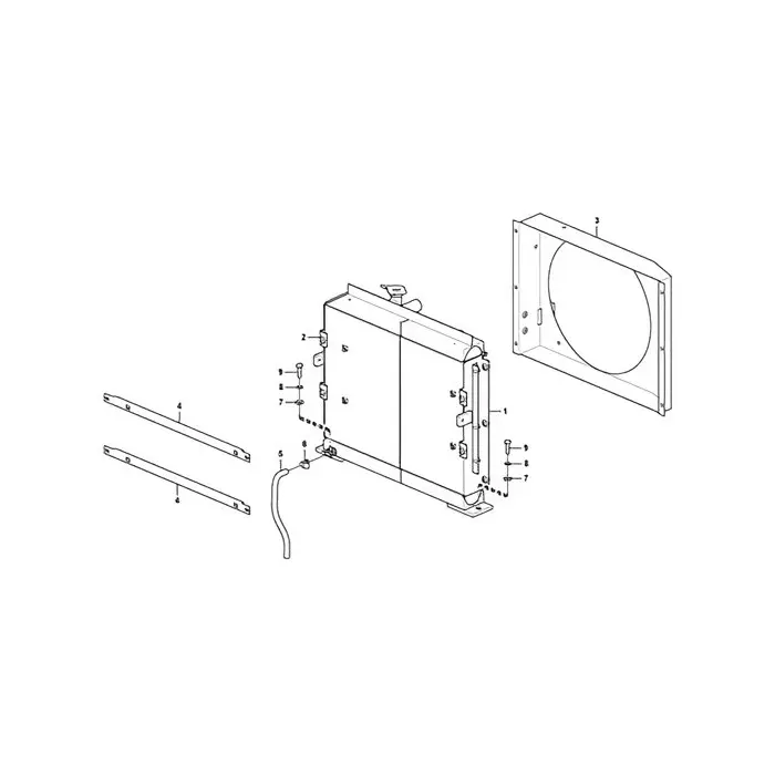 Engine Water Radiator Core 14623538 14551773 for Volvo Excavator ECR88