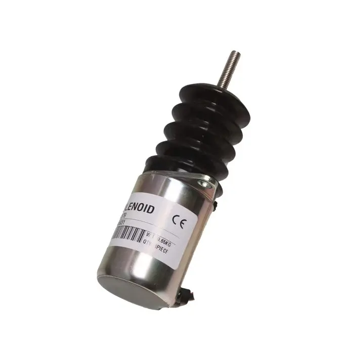 Fuel Shut Off Solenoid AM124377 for John Deere 375 675 675B 3375 4475 4475 6675 7775 655 755 756 855 856 955 F935