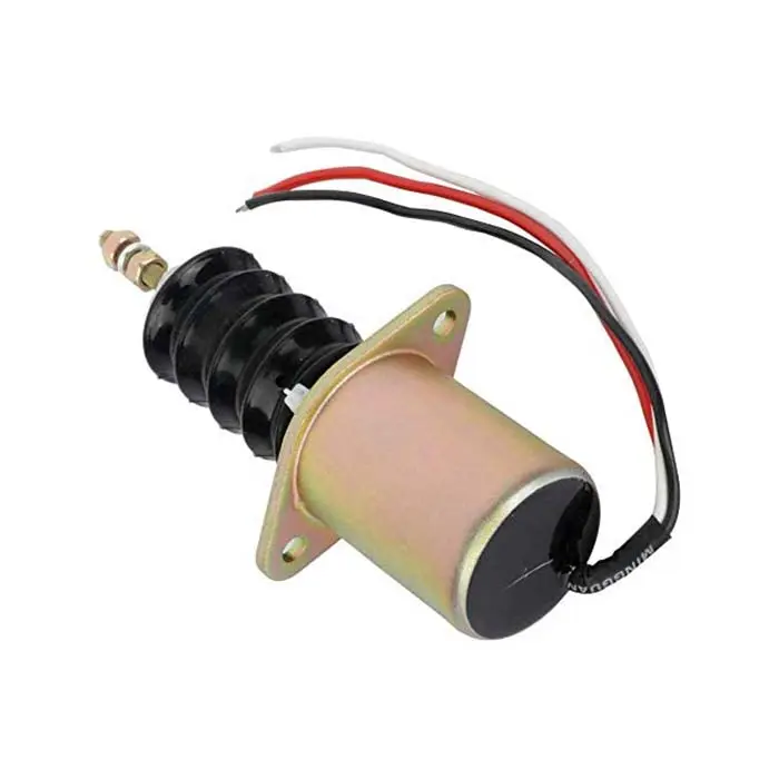 Fuel Shut-off Solenoid AM116779 With 3-Wire Connector for John Deere F1145 Mower sale