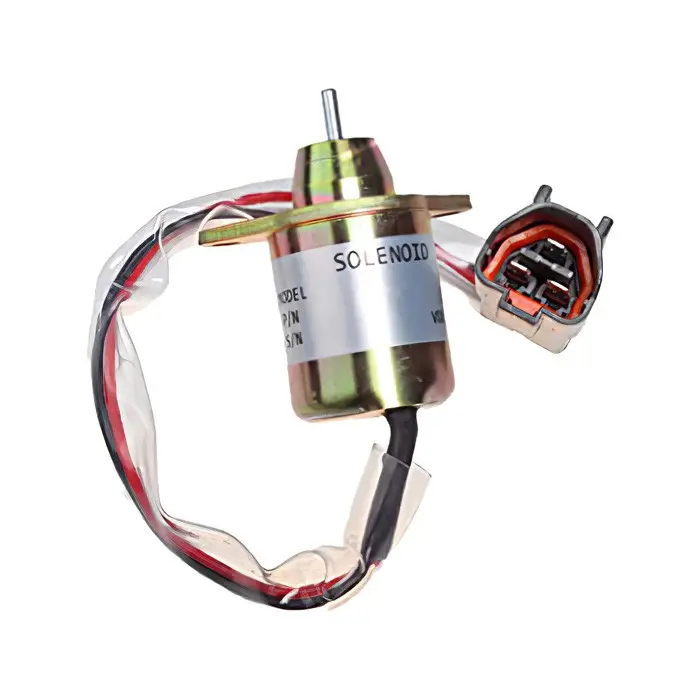 Fuel Shutoff Solenoid M810324 For John Deere 17D 17G 26G 27D 35D 50D 110 790 3120 4105 2025R 2032R 3032E 12V