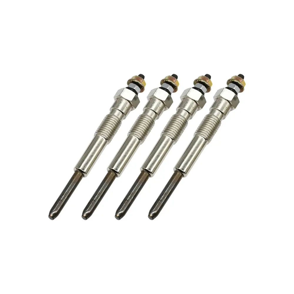 Glow Plug 4 Units 1 Set For Komatsu Backhoe WB150PS-2 Yanmar Engine 4TNE106D 4TNE106T Komatsu Engine 4D106D 4D106T