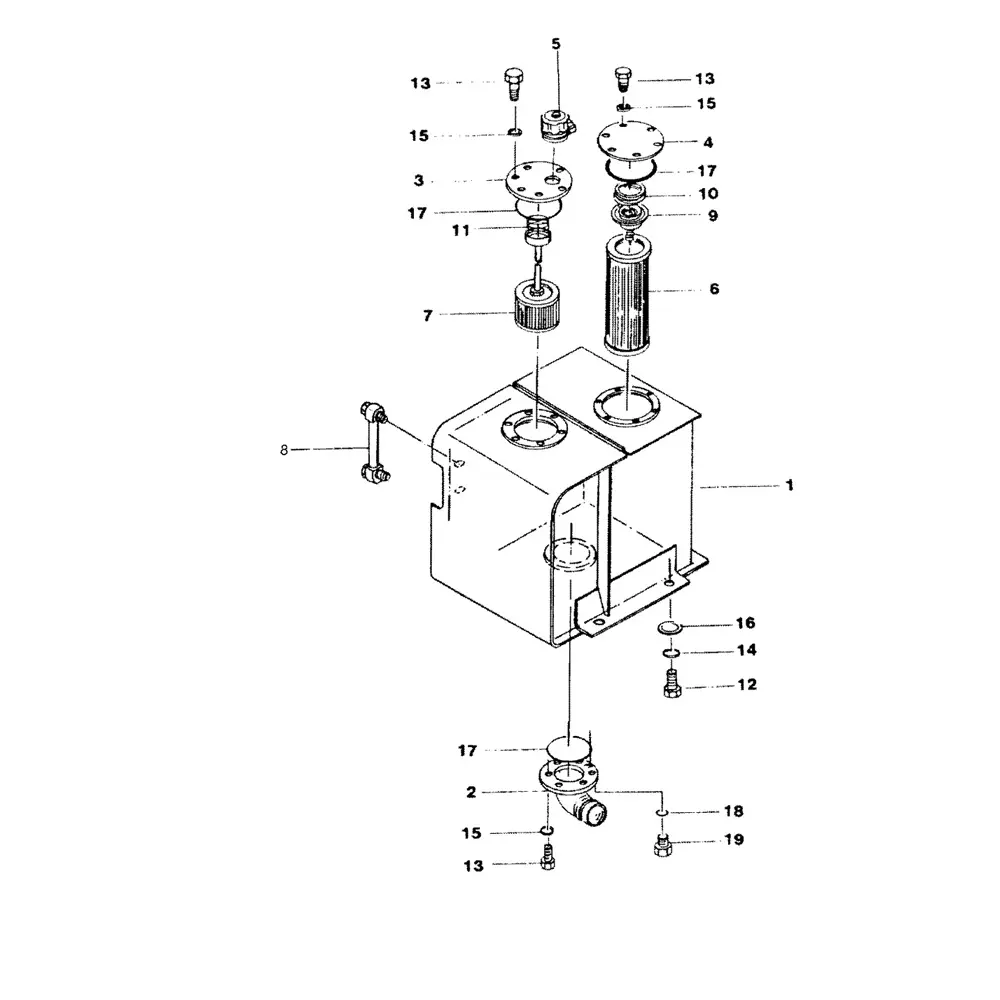 Hydraulic Filter 31E3-4527 For Hyundai Excavator R160LC-3