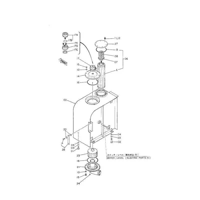 Hydraulic Filter 4227353 4132686 For Hitachi Excavator EX120 EX120-2 EX120-3 EX120-5