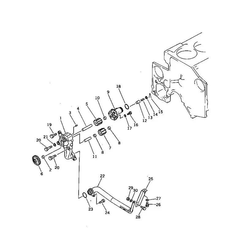 Hydraulic Oil Pump 6211-51-1000 6211-51-1100 6211-51-1001 6211-51-1003 For Komatsu GS360-2 CS360-2 EG400-2 Engine SA6D140