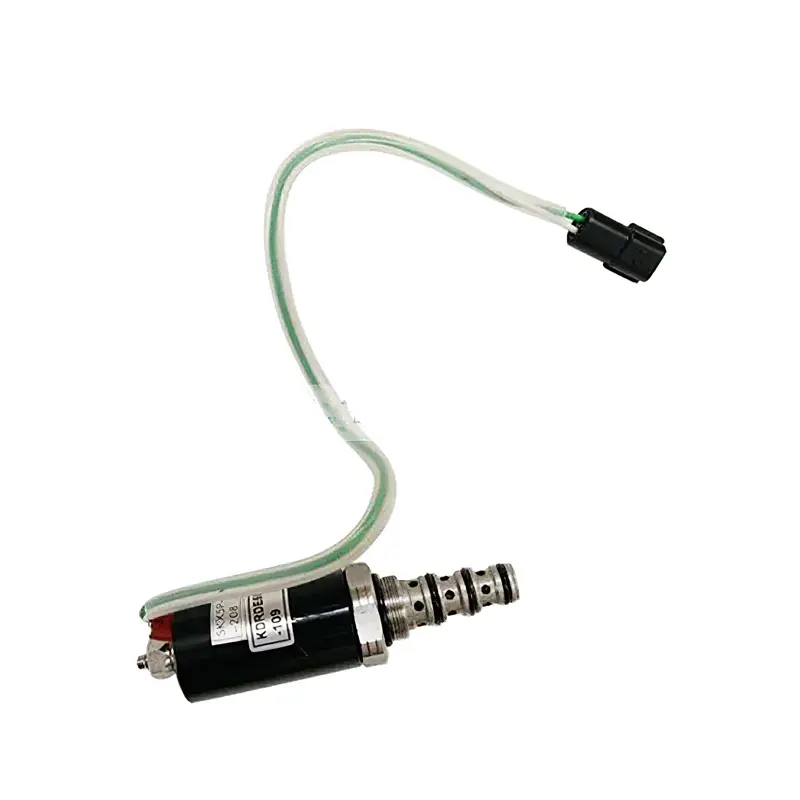 Hydraulic Pump Solenoid Valve EZ20V00018F1 for Kawasaki K3V112 K3V140 K3V180 K5V140 Kobelco SK200-3 SK200-5 Excavator