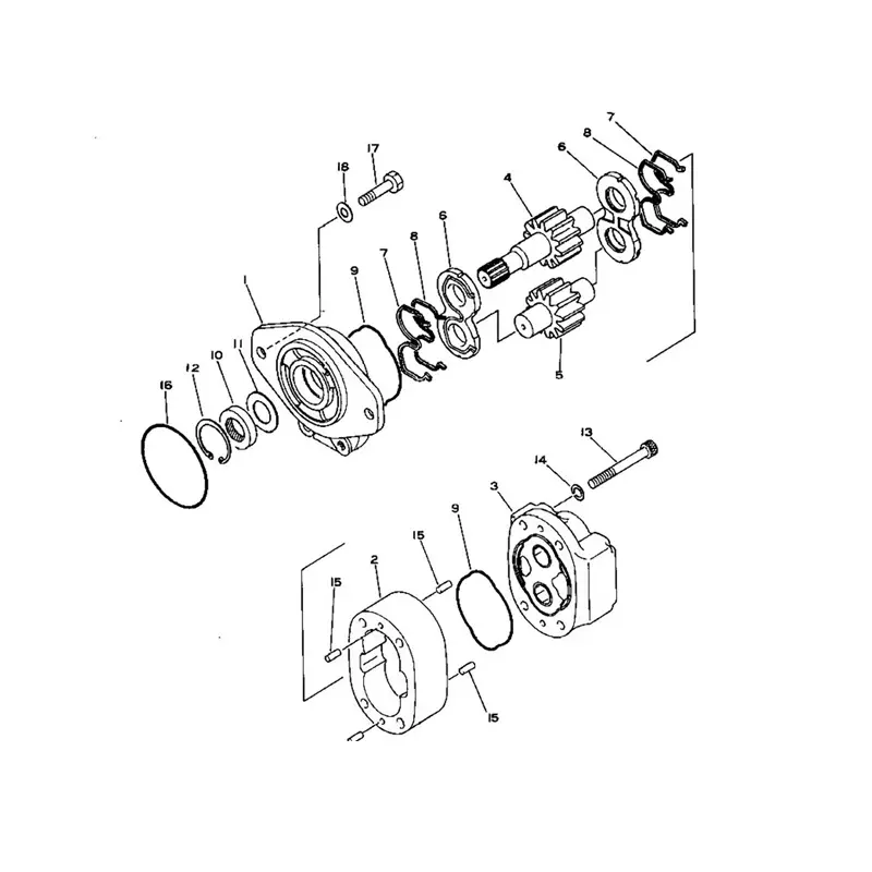 Loader Pump 705-11-34100 For Komatsu Wheel Loader 530-1 530B-1