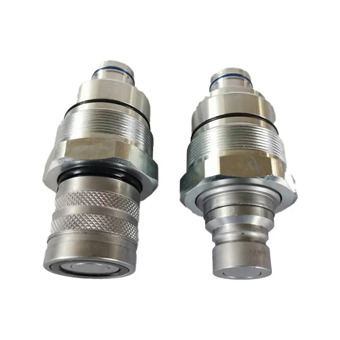 Male Female Flat Face Coupler Kit 7246799 7246802 for Bobcat E32 E34 E35 E42 E45 E50 E55