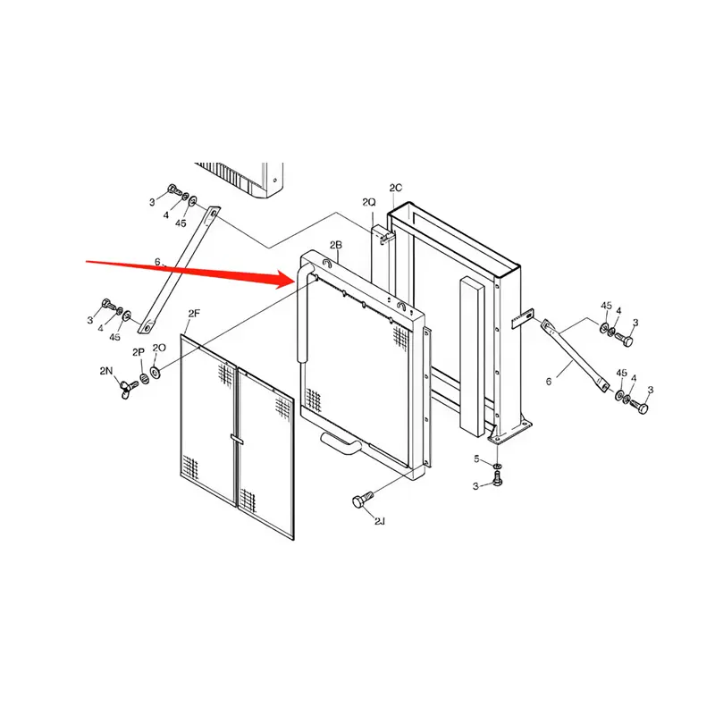 Oil Cooler 13B82000 for Doosan Excavator S210W-V S170W-V S180W-V S225NLC-V
