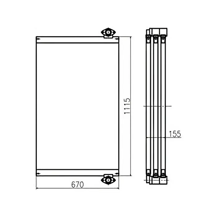 Oil Cooler 13C22000 for Doosan Excavator DH140W-V S140LC-C DH150LC-7 DH150W-7 S160W-V S155LC-V sale