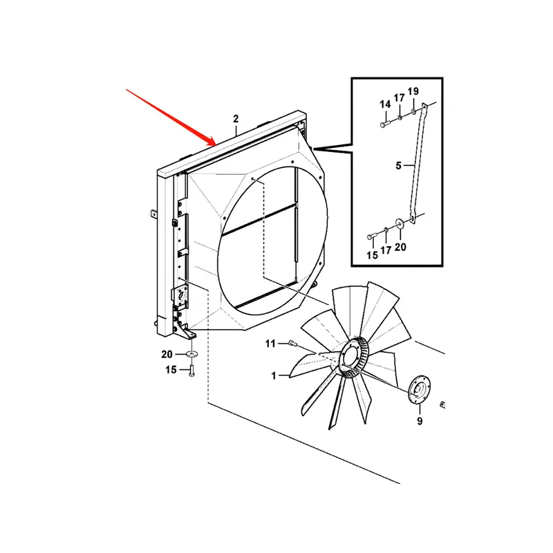 Oil Cooler 14625606 for Volvo Excavator EC950E