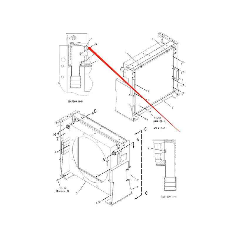 Oil Cooler 2040988 for Caterpillar CAT Excavator E330C