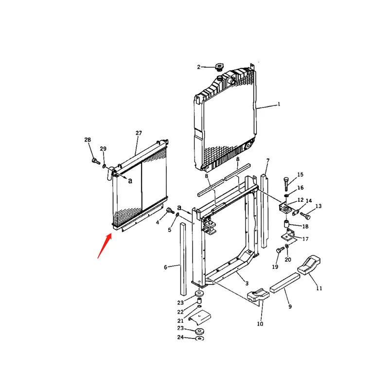 Oil Cooler 205-03-83130 for Komatsu PC200-3 PC200LC-3 Excavator sale