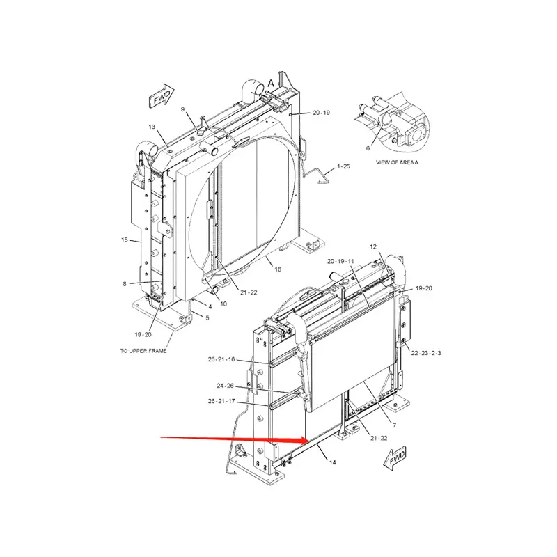 Oil Cooler 2459335 3755673 for Caterpillar CAT Excavator E365C E374D