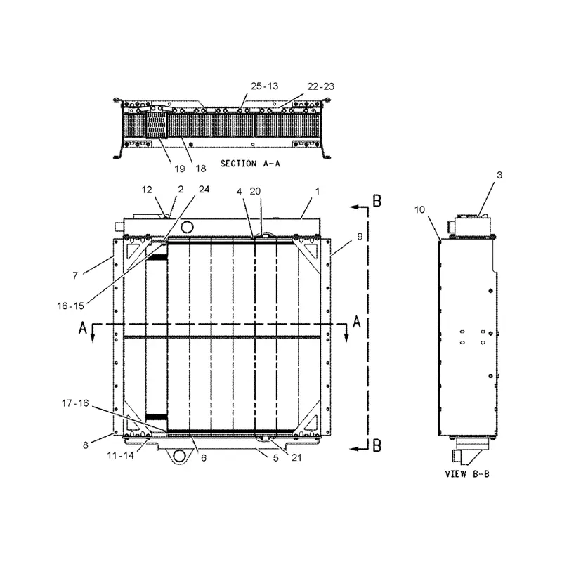 Oil Cooler 281-3626 for Caterpillar CAT Excavator E312D E311D