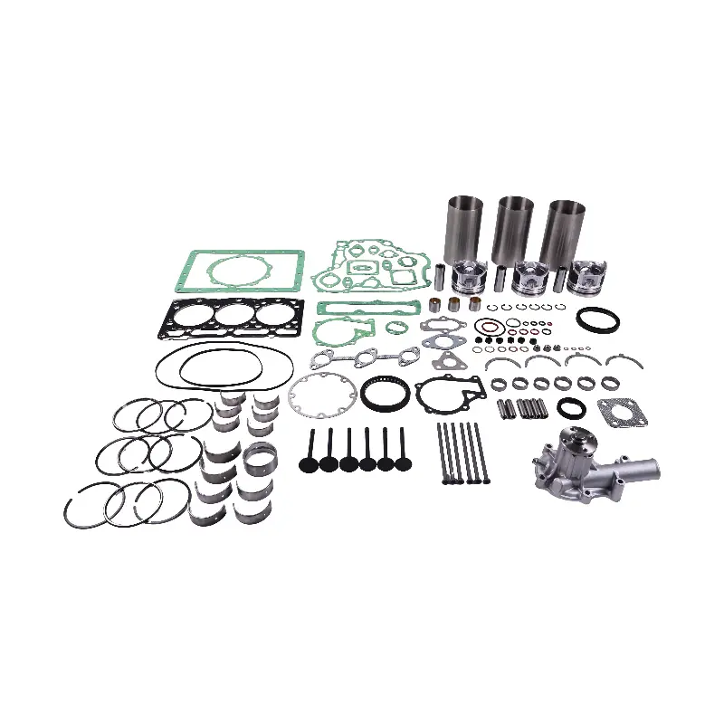 Overhaul Rebuild Kit with Water Pump & Push Rod for Kubota Engine D1105 Excavator U25S KX41-2 KX61-2