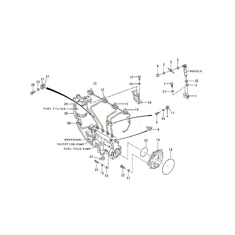Pipe 5I-7876 Original For Caterpillar CAT Excavator 311 311B 312 312B Engine 3064
