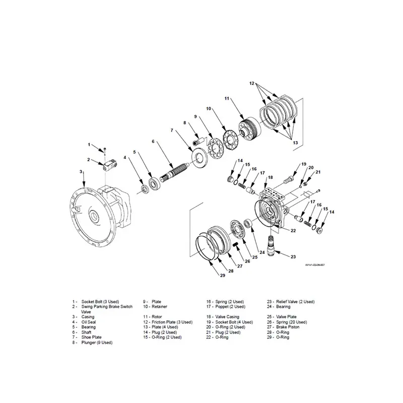 Pump Coupling Assy 4646893 For Hitachi Excavator ZX330-3 ZX330LC-5G ZX350-3-AMS ZX350H-3 ZX350H-5G