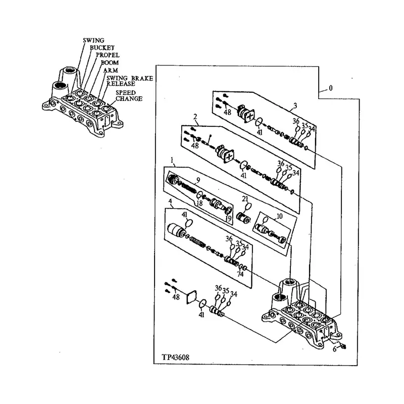Buy Solenoid Valve 4288336 for John Deere Excavator 490E 790ELC